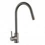 The 1810 Company Ritrarre QFit Flex Pull Out Kitchen Sink Mixer Tap - Gunmetal