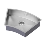 The 1810 Company Zenuno 675U CURVE 1.0 Bowl Undermount Kitchen Sink - Stainless Steel