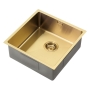 The 1810 Company Zenuno15 400U 1.0 Bowl Undermount Kitchen Sink - Gold Brass