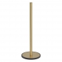 Tiger Tune Spare Toilet Roll Holder Freestanding - Brushed Brass/Black