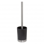 Tiger Tune Toilet Brush and Holder Freestanding - Brushed Stainless Steel/Black