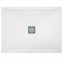 TrayMate TM25 Symmetry Rectangular Shower Tray with Waste 1100mm x 900mm - White