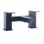 Delphi Stamford Bath Filler Tap Pillar Mounted - Black