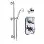 Delphi Sterma Thermostatic Dual Concealed Mixer Shower with Shower Kit - Chrome