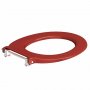 Twyford Avalon Toilet Seat Ring with Bar Hinge Top - Red