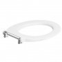 Twyford Avalon Toilet Seat Ring with Bar Hinge Top - White