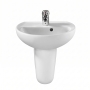 Twyford Alcona Handrinse Basin & Semi Pedestal 400mm Wide 1 Tap Hole