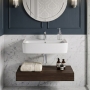 Twyford Alcona Square Wall Hung Handrinse Basin 500mm Wide - 1 Tap Hole