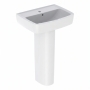 Twyford Alcona Handrinse Basin & Full Pedestal 450mm Wide 1 Tap Hole