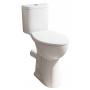 Twyford Alcona Rimless Close Coupled Raised Height Toilet Push Button Cistern - Soft Close Seat