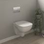 Twyford Alcona Square Rimless Wall Hung Toilet (inc Seat)