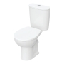 Twyford Alcona Close Coupled Toilet Push Button Cistern - Standard Seat