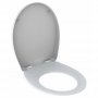 Twyford Alcona Toilet Seat and Cover, Wrapover, Top Fix Hinge - White
