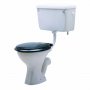 Twyford Classic Low Level Toilet with Side Inlet Lever Cistern - Excluding Seat