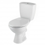 Twyford Option Close Coupled Toilet 6/4ltr Push Button Cistern - Plastic Hinges Standard Seat