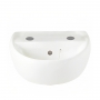 Twyford Sola Wall Hung Basin 400mm Wide 2 Tap Hole
