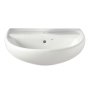 Twyford Sola Handrinse Wall Hung Basin 600mm Wide - 1 Tap Hole (With Chainstay)
