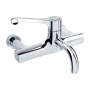 Twyford Sola Thermostatic Wall Mounted Detachable Spout Surgeons Mixer Tap - Chrome