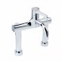 Twyford Sola Thermostatic Pillar Mounted Fixed Spout Surgeons Mixer Tap - Chrome