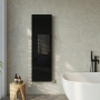 Ultraheat Heran Matt Black Electric Aluminium Vertical Designer Radiator