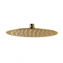 Vema Tiber Round Shower Head 250mm Diameter - Brushed Brass
