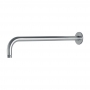 Vema Tiber Wall Mounted Shower Arm 400mm Length - Stainless Steel