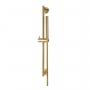Vema Tiber Shower Slide Rail Kit with Pencil Handset - Brushed Brass