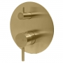 Vema Tiber Manual 2 Outlet Concealed Shower Valve with Diverter Single Handle - Brushed Brass