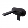 Vema Timea 2-Hole Basin Mixer Tap Wall Mounted - Matt Black