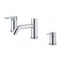Vema Timea 4-Hole Bath Shower Mixer Tap Pillar Mounted - Chrome