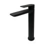 Vema Timea Tall Basin Mixer Tap Single Handle - Matt Black