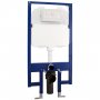 Verona WC Toilet Frame with Cistern and Fixings 1180mm High - Blue