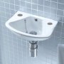 Verona Advantage Wall Mounted Cloakroom Basin 360mm Wide 2 Tap Hole