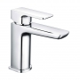 Verona Alto Basin Mixer Tap with Sprung Waste - Polished Chrome