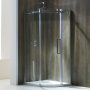 Verona Aquaglass+ Frameless 1-Door Quadrant Shower Enclosure 900mm x 900mm - 8mm Glass
