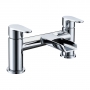 Verona Cascade Waterfall Bath Filler Tap Pillar Mounted Chrome