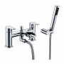 Verona Cascade Waterfall Bath Shower Mixer Tap Pillar Mounted Chrome