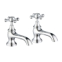 Verona Castello Chrome Bath Taps Pair