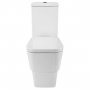 Verona Cubix Close Coupled Flush to Wall Toilet with Cistern - Soft Close Seat