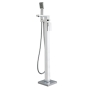 Verona Cubo Chrome Freestanding Bath Shower Mixer Tap (inc Kit)