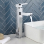 Verona Cubo Chrome Tall High Rise Basin Mixer Tap