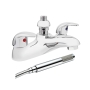 Verona Design Bath Shower Mixer Tap Deck Mounted Chrome