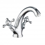 Verona Edwardian Basin Mixer Tap with Pop-Up Waste - Chrome