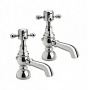 Verona Edwardian Basin Taps Pair - Chrome