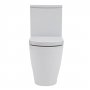 Verona Emme Flush to Wall Close Coupled Toilet with Push Button Cistern - Soft Close Seat