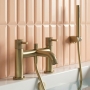 Verona Fontessa Brushed Brass Bath Shower Mixer Tap (inc Kit)