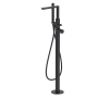 Verona Galleria Matt Black Freestanding Bath Shower Mixer Tap (inc Kit)