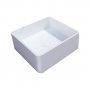 Verona Galvano Square Solid Surface Sit-On Counter Top Basin 380mm Wide - 0 Tap Hole