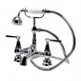 Verona Hatton Bath Shower Mixer Tap Pillar Mounted - Chrome