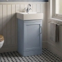 Verona Imperia 450mm Floor Standing 1-Door Cloakroom Vanity Unit with Basin